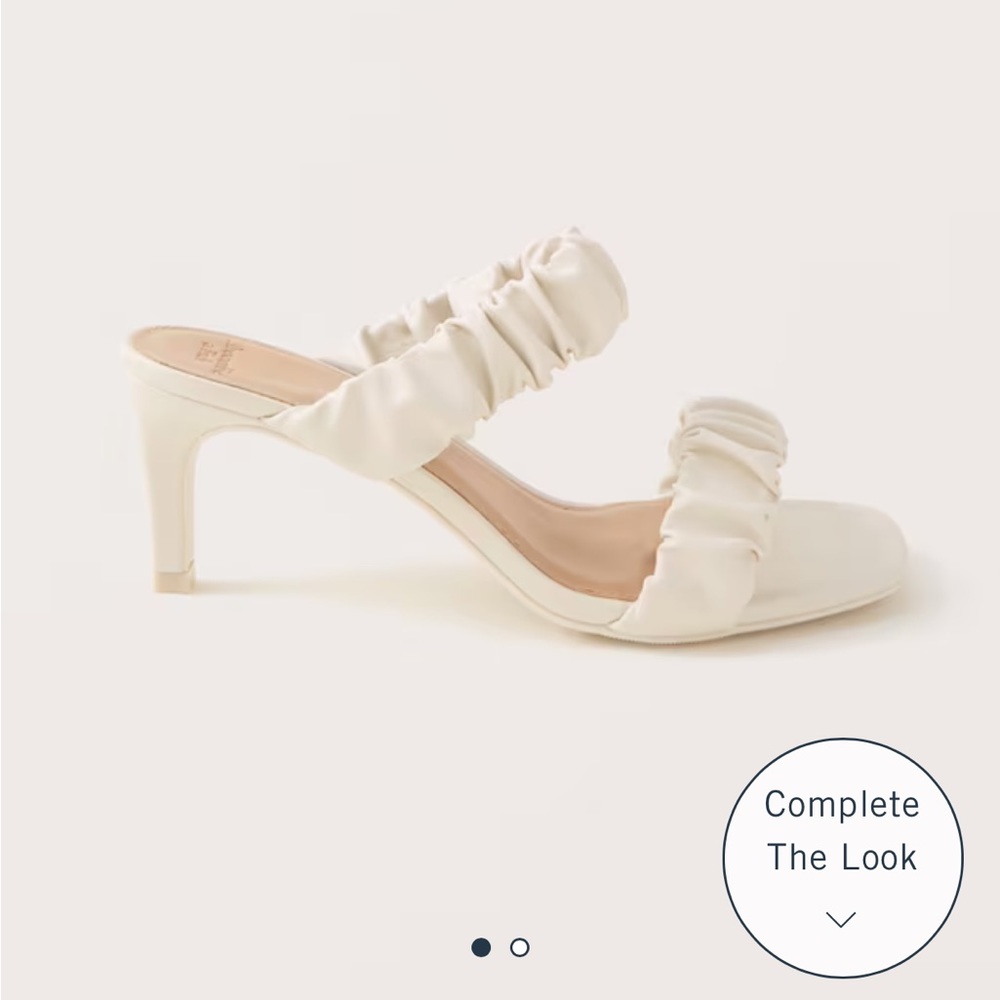 Abercrombie & Fitch Scrunchie Heel Sandals